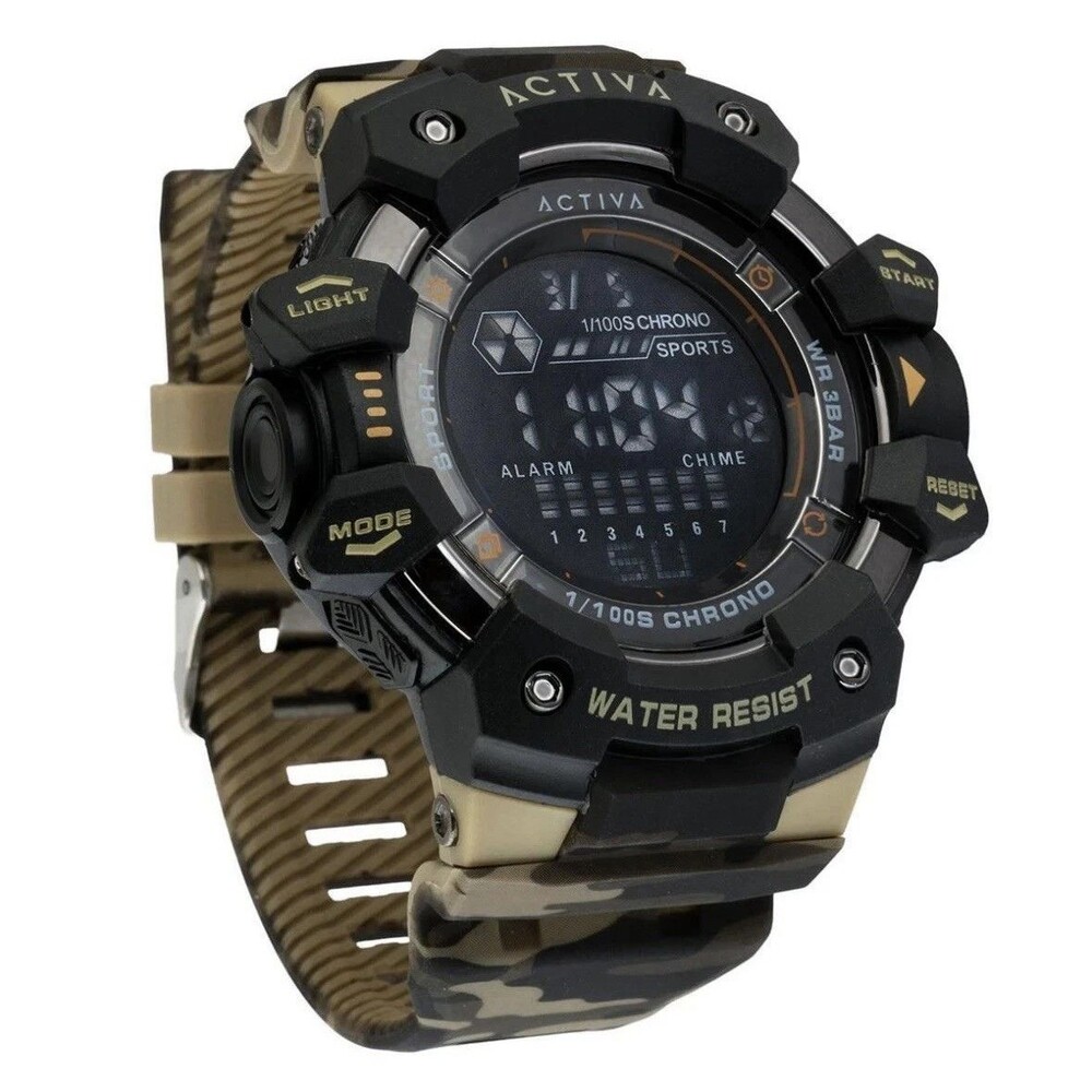 Activa by Invicta Armour X 50mm Camouflage Men's Digital Watch ACW8050MC-001 New